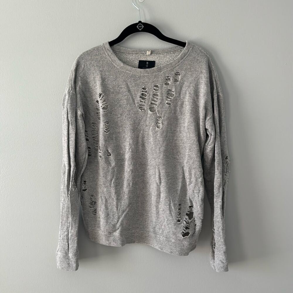 R-13 Barneys New York Women's Distressed Sweatshirt Street wear luxury